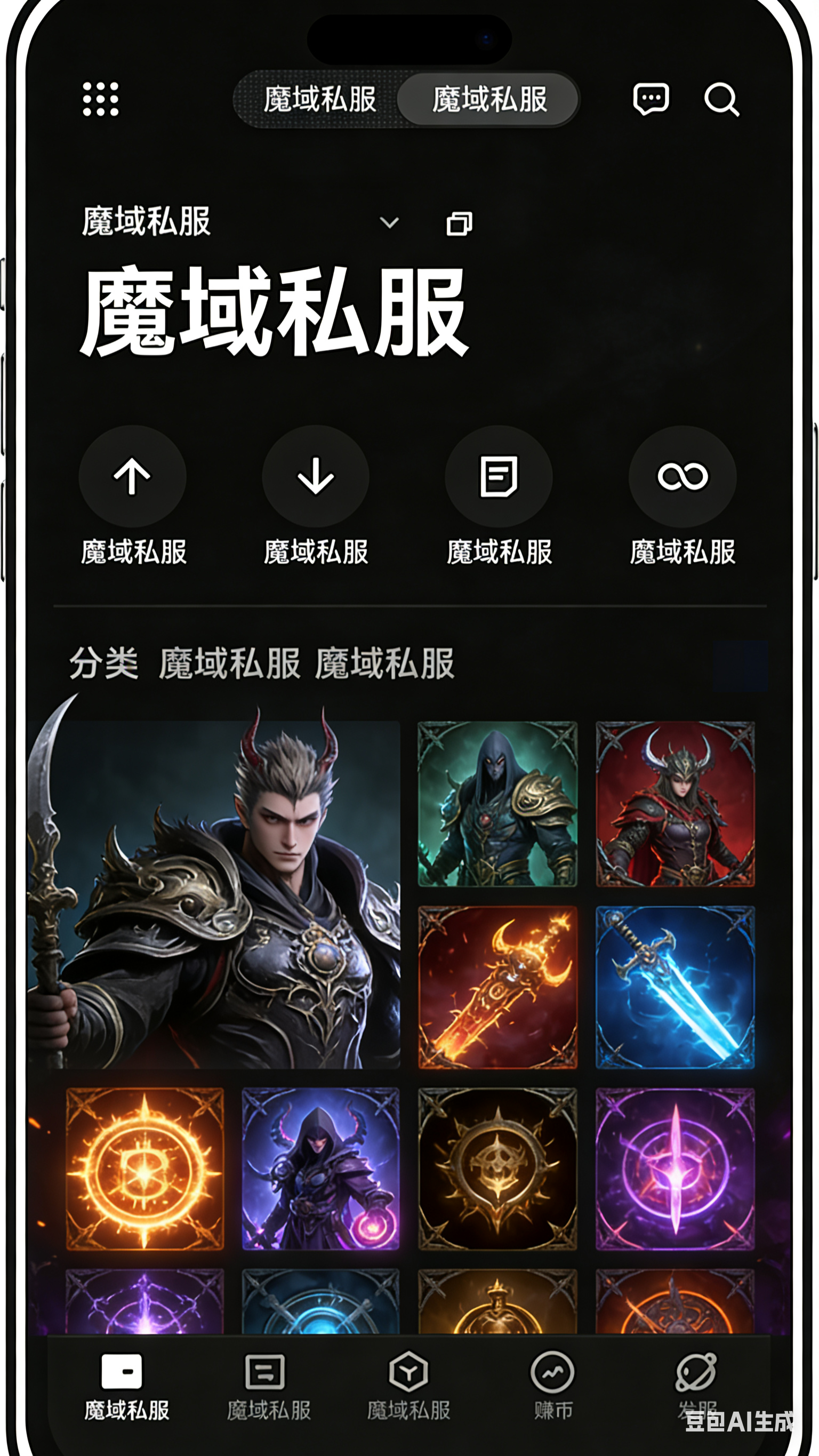 魔域SF装备强化材料界面
